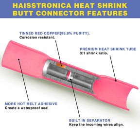 Heat Shrink Butt Connectors-Marine Grade Wire Connectors