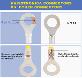 260PCS Marine Grade Heat Shrink Ring Connectors Kit
